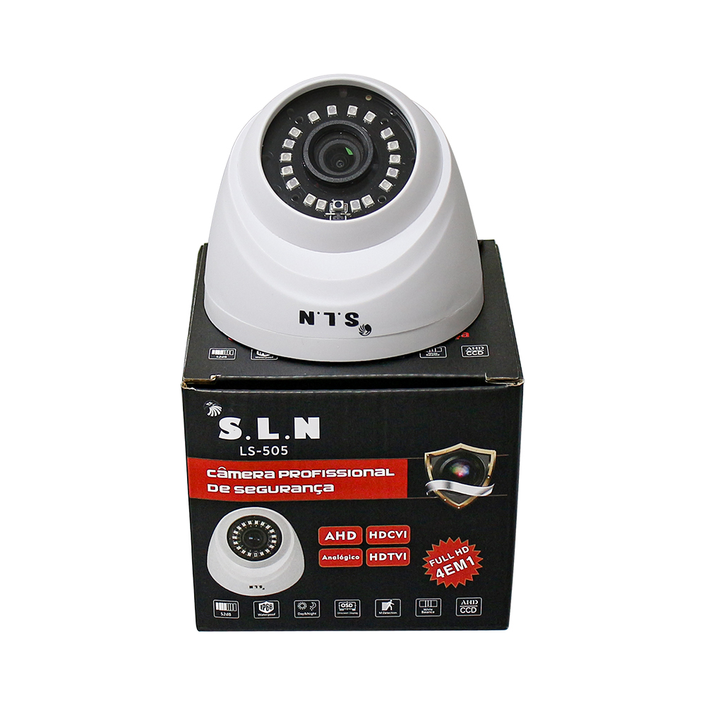  Câmera Dome Plástica 1.3MP AHD/TVI/CVI/CVBS   2.8mm